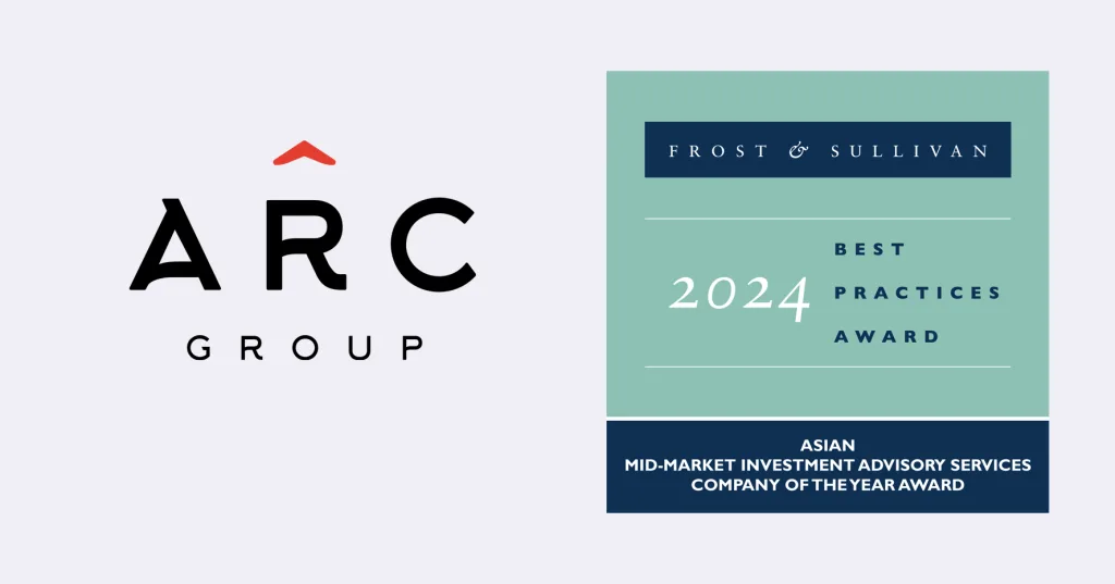 ARC Group荣获2024年弗若斯特沙利文 亚洲中端市场投资顾问行业年度最佳公司奖
