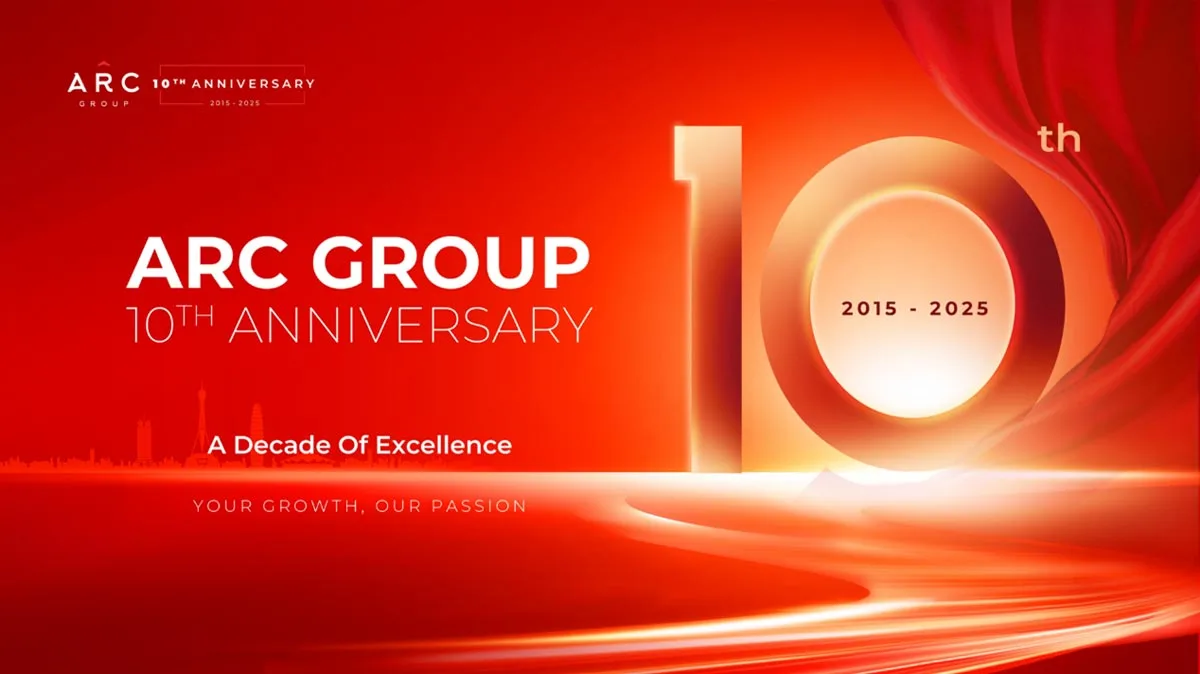 ARC Group tenth anniversary graphic