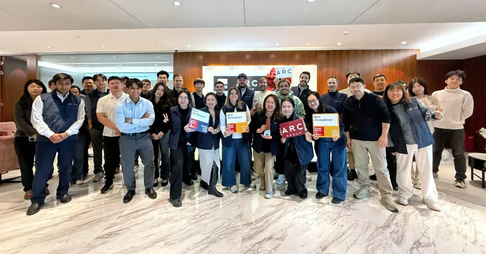 ARC集团被评为“2025 年大中华区Best Workplaces™”之一